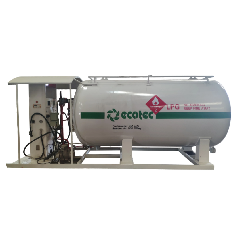 Ecotec LPG 充填スキッドステーション 100CBM 充填スケール付き