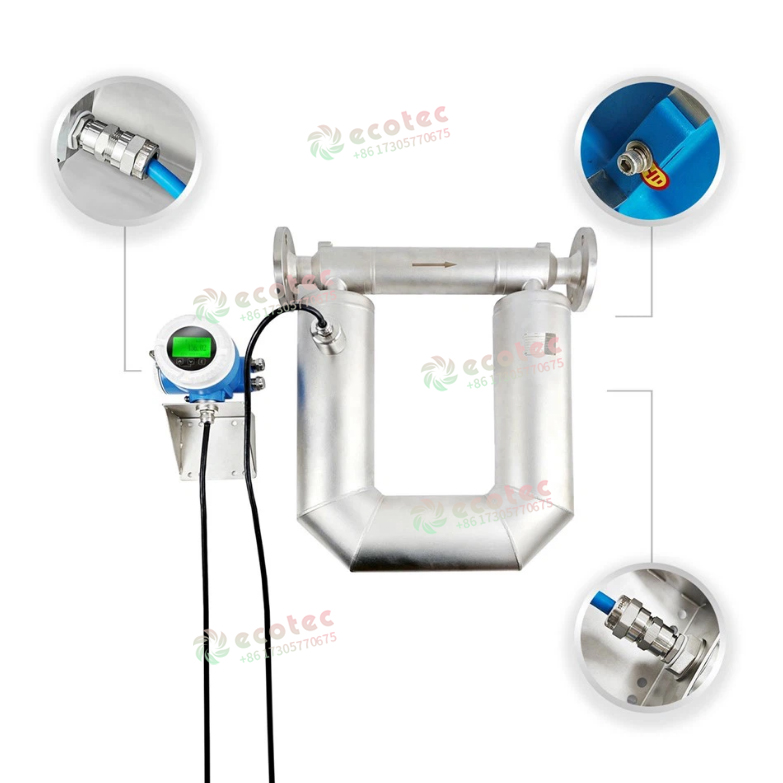 ECOTEC 220V Dn02mm Coriolisov merilnik goriva iz nerjavečega jekla Lng Lpg z visoko natančnostjo