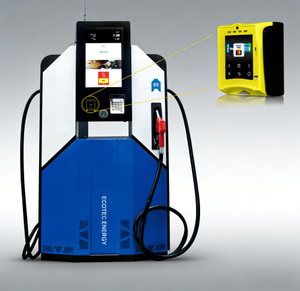 Le distributeur de cartes bancaires Ecotec int&egrave;gre un distributeur de carburant intelligent en libre-service Nayax Pos