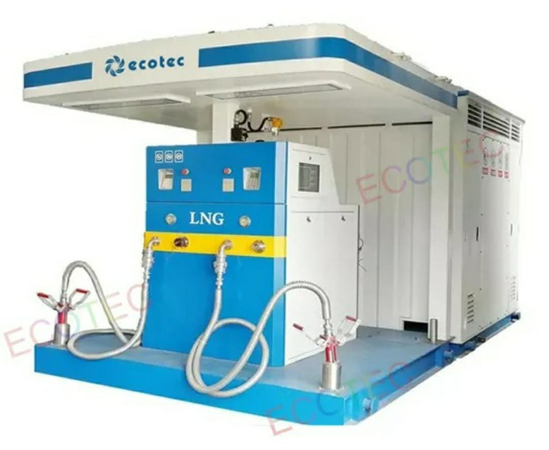 Estaci&oacute;n de servicio de GNL en contenedores con dispensador de GNL Ecotec