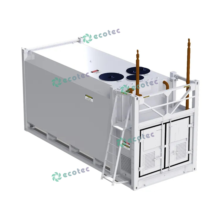 이중 노즐 연료 디스펜서를 갖춘 Ecotec 4500L 45FT 연료 컨테이너 스테이션