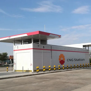40 Fu&szlig; lange einstufige Spannungsregulierungs-Gesamttankstelle f&uuml;r CNG-Container auf einem Gestell 