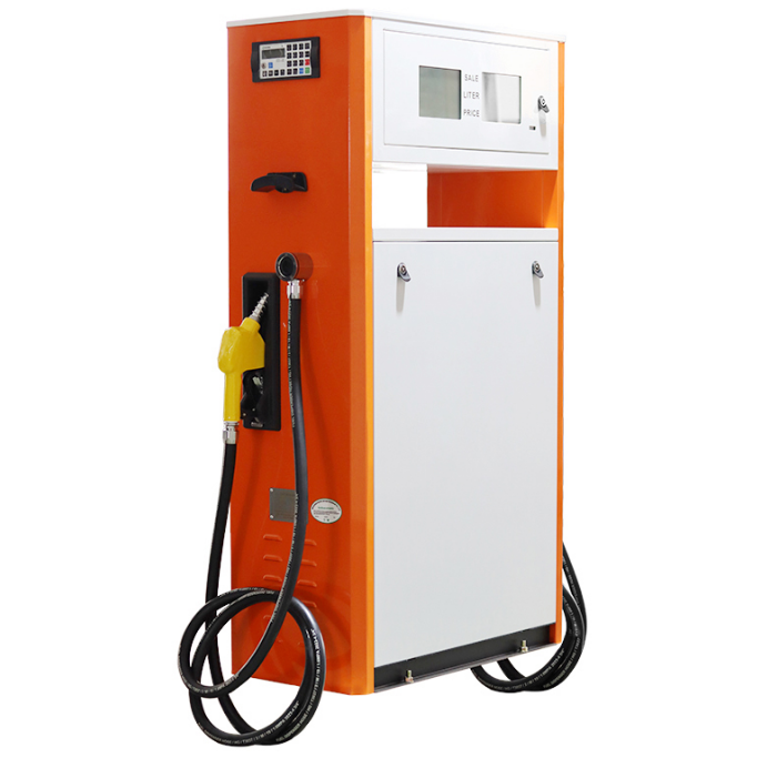 Kort model brandstofdispenser met Tokheim-tipe vloeimeter