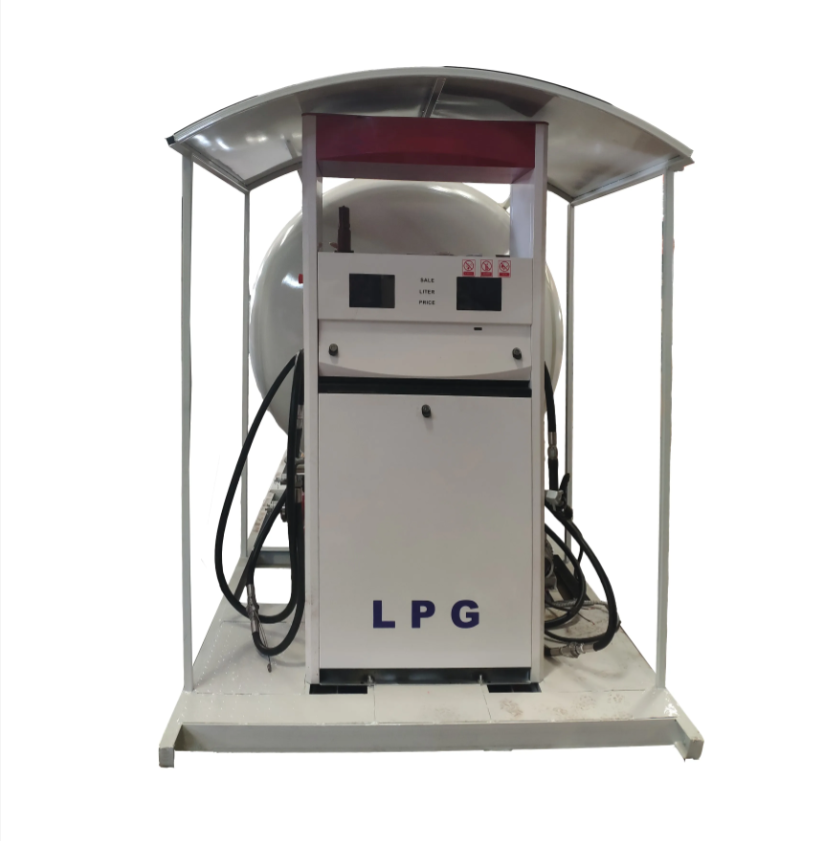 Ecotec LPG 充填スキッドステーション 100CBM 充填スケール付き