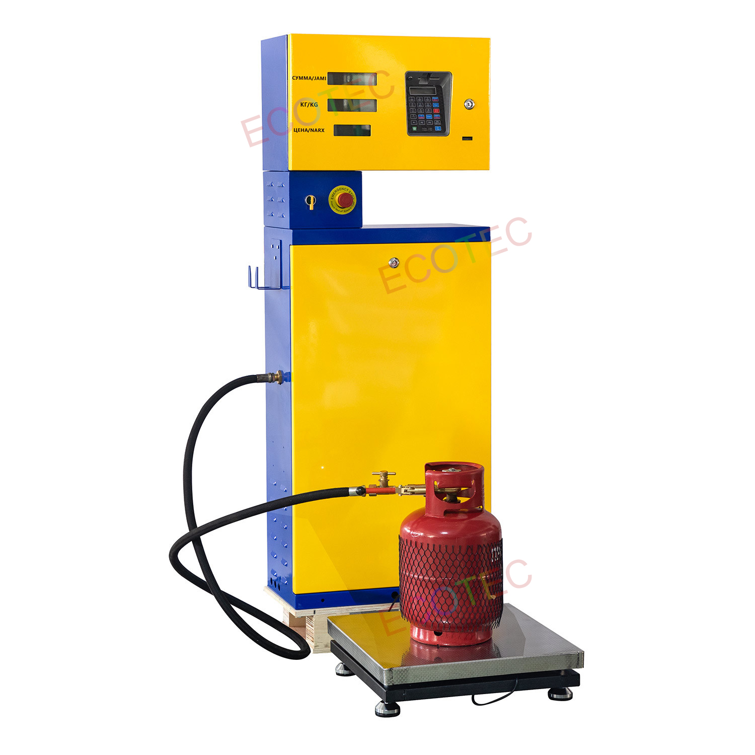 Pomp&euml; rr&euml;shqitjeje LPG Ecotec me peshore mbush&euml;se LPG p&euml;r pomp&euml;n e benzin&euml;s
