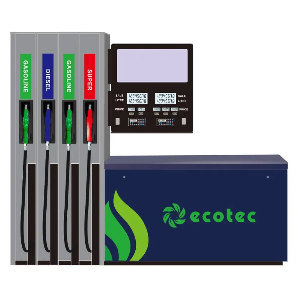 Ecotec FC366 LCD ማሳያ ብጁ ነጠላ እና ድርብ ከፍተኛ 8 ኖዝል ነዳጅ ማከፋፈያ ለሽያጭ