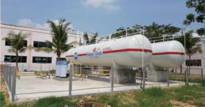 Ecotec LPG ஃபில்லிங் ஸ்கைட் ஸ்டேஷன் 100CBM நிரப்புதல் அளவுடன்