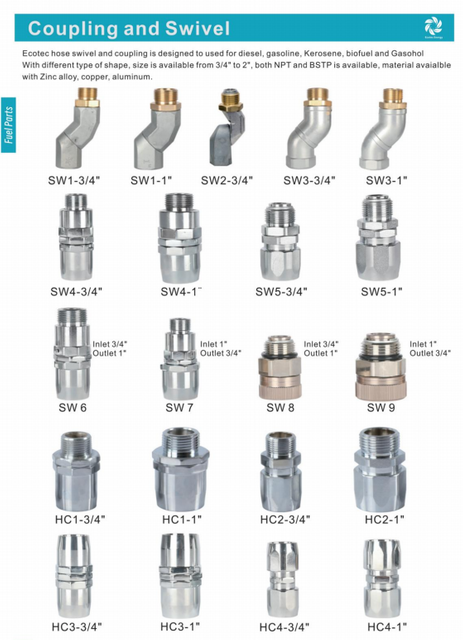 Ecotec ホース スイベルおよびカップリング SW 6 販売用