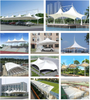 200-500㎡ Rainproof Fireproof Flame Retardant Gas Station Membrane Structure Canopy na may Pagkakabit at Transportasyon