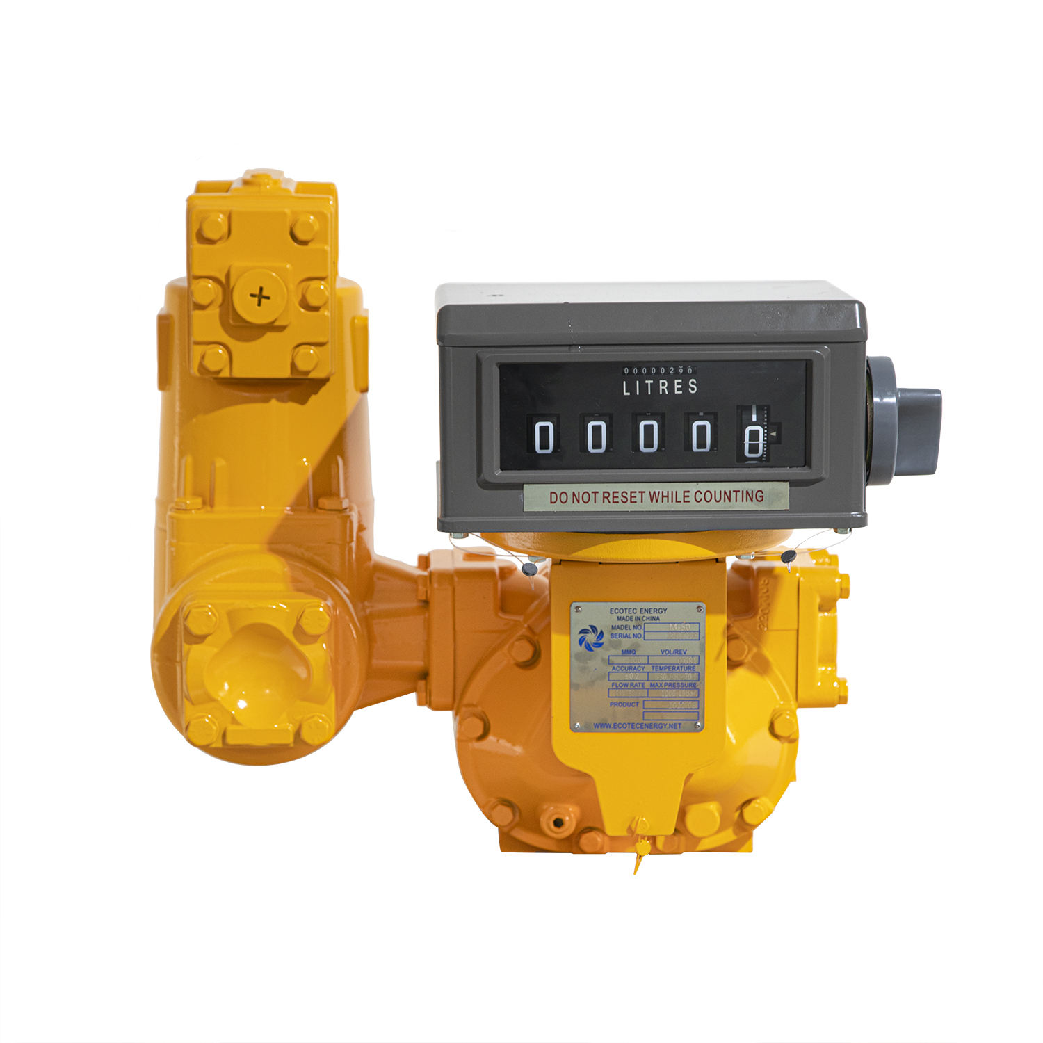 Akurasi Tinggi LC Series Meter Mechanical Positive Displacement Flow Meter Untuk SPBU
