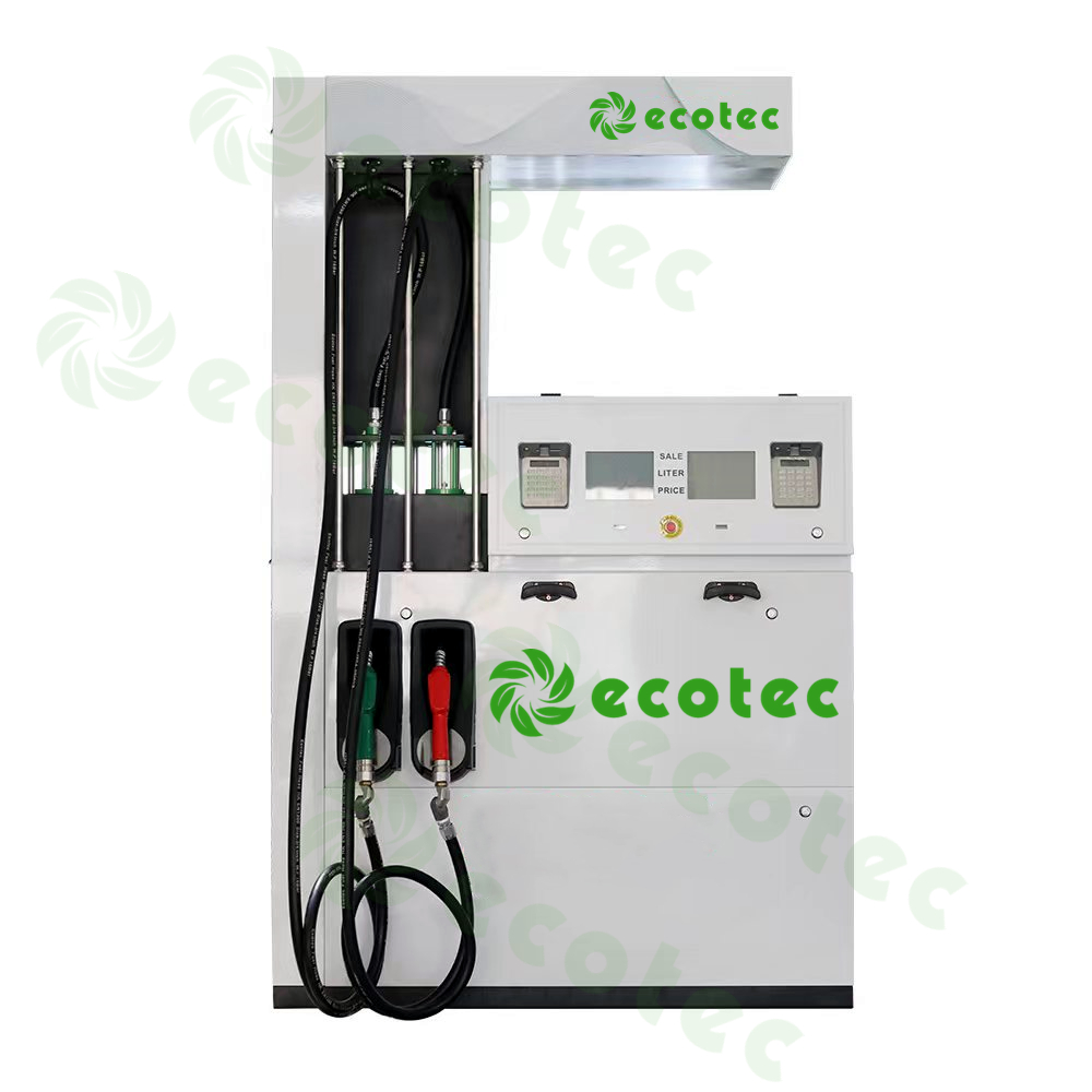 Подвійний паливний насос Ecotec, чотири витратоміри, чотири насадки, чотири дисплеї, чотири клавіатури, дозатор палива 380 В для продажу