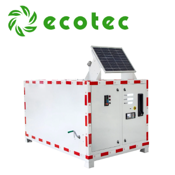 Mini benzinska stanica od 1000L sa solarnom pločom