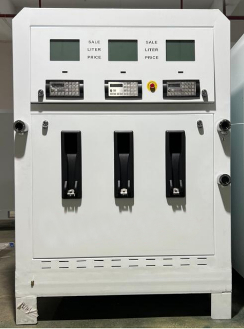Mini dispensador de gas inteligente m&oacute;vil, estaci&oacute;n de gasolina port&aacute;til, 6000L, tres boquillas a la venta